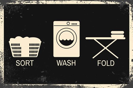 Sort, Wash, Fold by ND Art &amp; Design art print