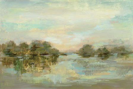 Dreamy Lake Green by Silvia Vassileva art print