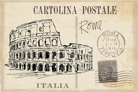 Postcard Sketches III v2 by Anne Tavoletti art print