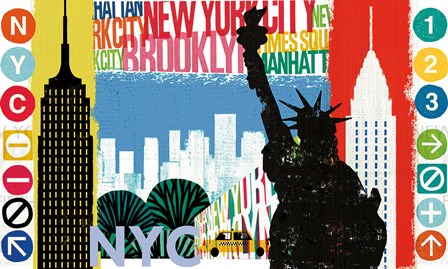 New York City Life I by Michael Mullan art print
