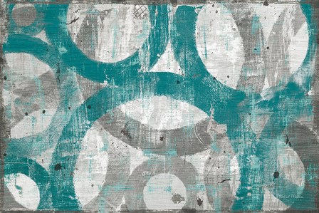 Industrial I Teal by Michael Mullan art print