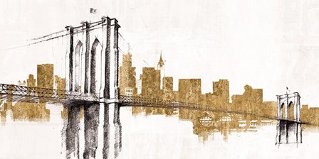 Skyline Crossing Gold by Avery Tillmon art print