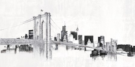 Skyline Crossing Silver by Avery Tillmon art print