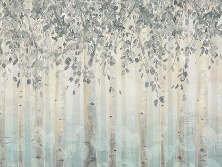 Silver and Gray Dream Forest I by James Wiens art print