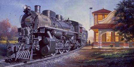 Train Station by D. Rusty Rust art print