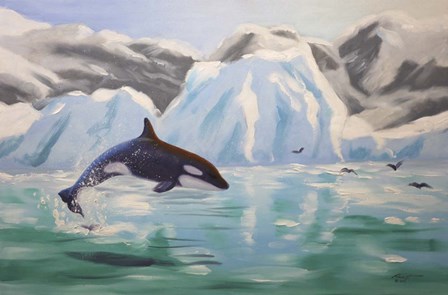 Orca Whale by D. Rusty Rust art print
