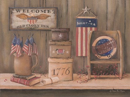 Sweet Land of Liberty by Pam Britton art print
