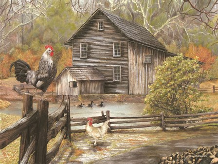 Down on the Farm I by Ed Wargo art print