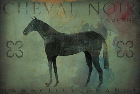 Cheval Noir v1 by Ryan Fowler art print