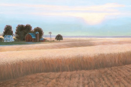 Family Farm No Couple by James Wiens art print