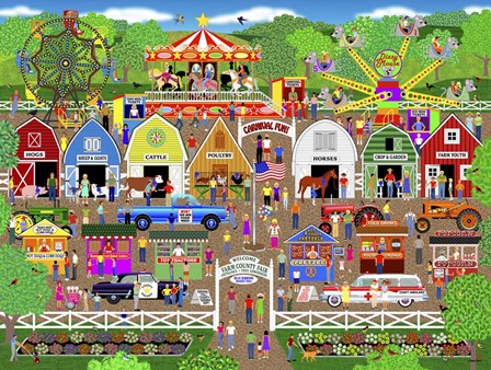 Farm County Fair by Mark Frost art print