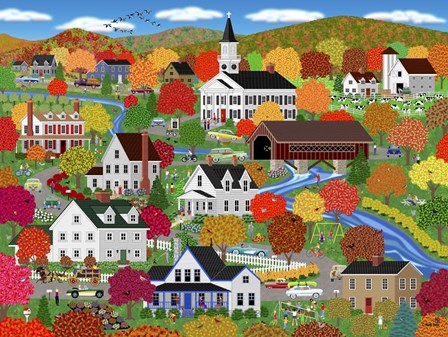 New England Autumn by Mark Frost art print