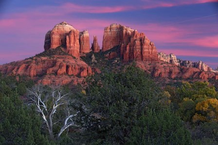 Sedona Cathedral Rock Dusk by Mike Jones Photo art print