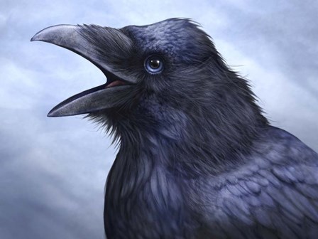 Raven Totem by Patrick LaMontagne art print