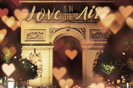 Love is in the Arc de Triomphe v2 by Laura Marshall art print