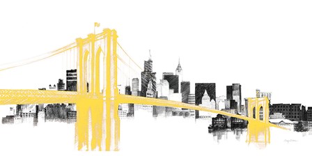 Skyline Crossing Yellow by Avery Tillmon art print