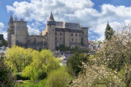 The Castle Of Vitre In Spring by Cora Niele art print