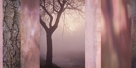 Pink Tree Collage by Cora Niele art print