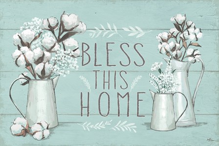 Blessed I Mint by Janelle Penner art print