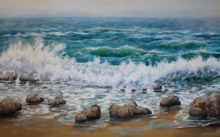White Wave by A.V. Art art print