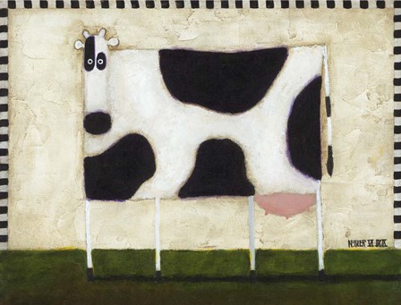 White Cow by Daniel Kessler art print
