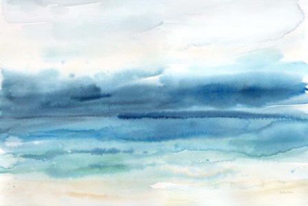 Indigo Seascape Landscape by Cynthia Coulter art print