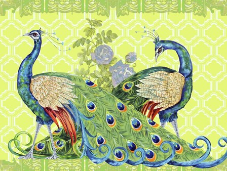 Peacock Parade by Jean Plout art print