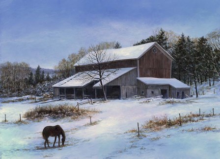 In a Winter Blue by John Morrow art print