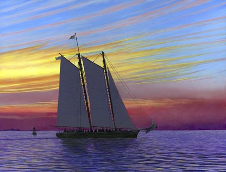 Red Sky at Night by John Morrow art print
