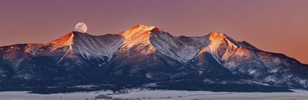 Mount Princeton Moonset at Sunrise by Darren White Photography art print