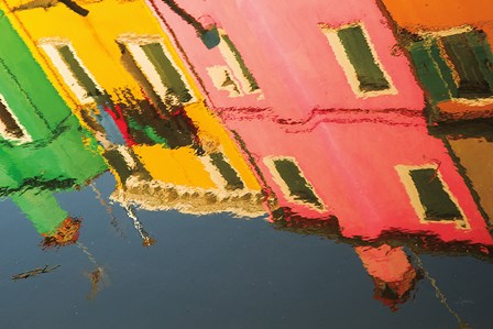 Reflections of Burano X by Aledanda art print