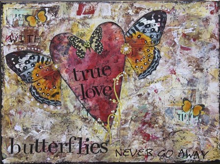 True Love Butterflies by Sherry DiPaolo Art art print