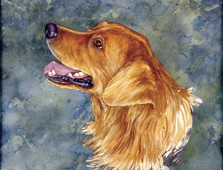 Golden Smile by Sher Sester art print