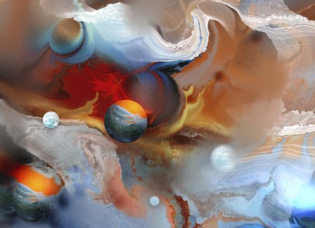 The Planet Firefox by RUNA art print