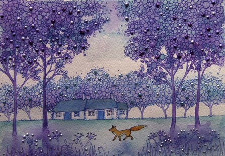 Wandering Fox by Angie Livingstone art print