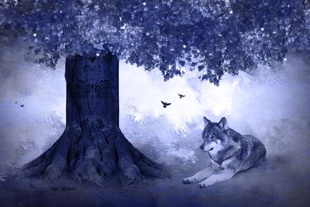 Wolf by Ata Alishahi art print