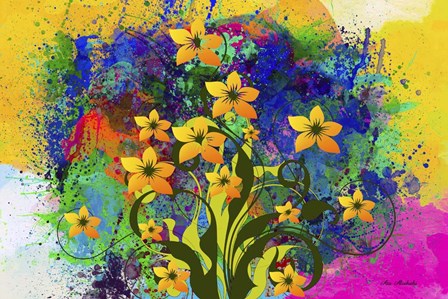 Color Explosion 9 by Ata Alishahi art print