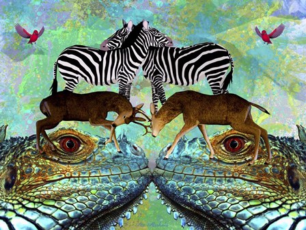 Animal Land 1A by Ata Alishahi art print
