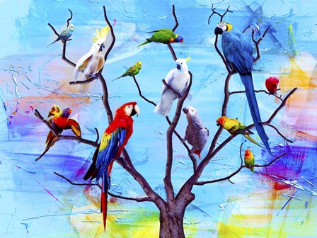 Birds Land !H by Ata Alishahi art print
