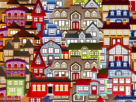 Color City 1A by Ata Alishahi art print