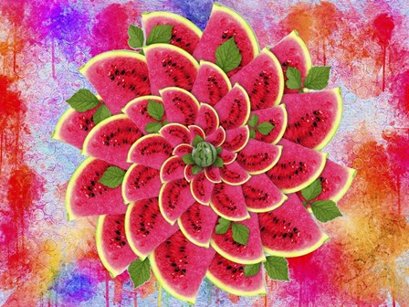 Watermelon Flower by Ata Alishahi art print