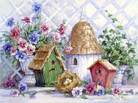 Garden Nesting by Barbara Mock art print