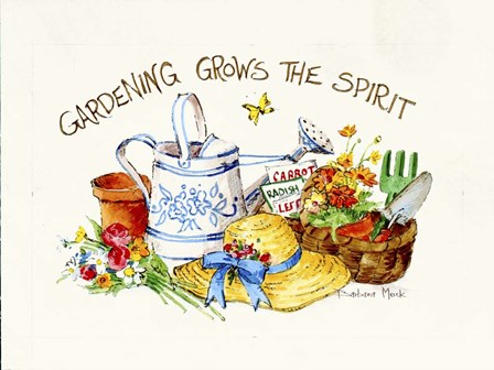 Gardening Grows by Barbara Mock art print