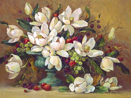 Floral Elegance by Barbara Mock art print
