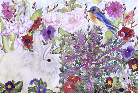 Peaceable Garden by Carissa Luminess art print
