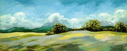 Lush Green Landscape by Kristina Wentzell art print