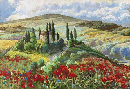 Val d&#39;Orcia by Cecile Broz art print