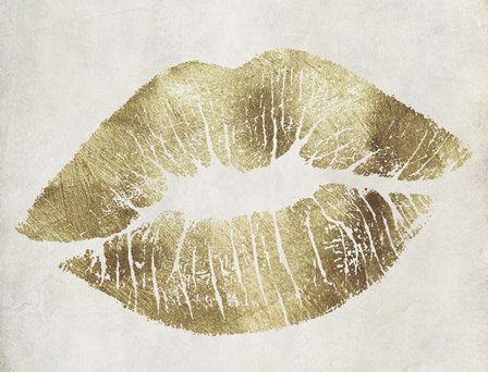 Hollywood Kiss Gold by Color Bakery art print