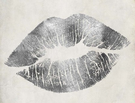 Hollywood Kiss Silver by Color Bakery art print