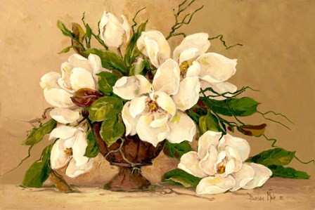 Southern Magnolias by Barbara Mock art print